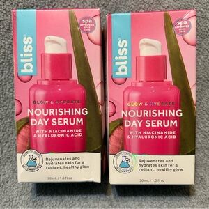 2X Bliss Glow & Hydrate Nourishing Day Serum 1 oz. NEW